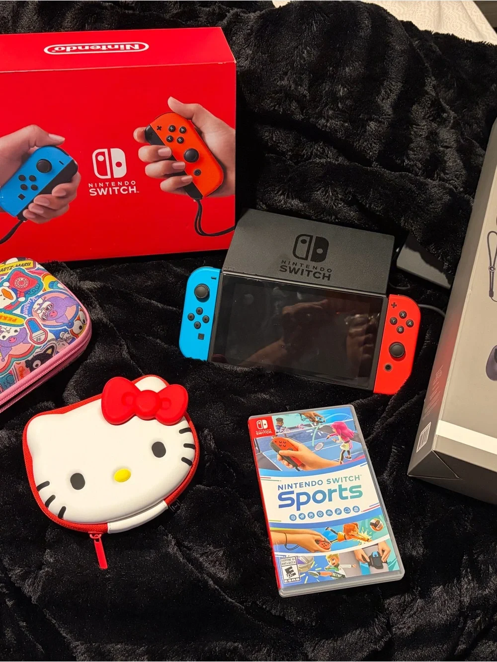 Nintendo Switch with Neon Blue & Neon Red Joy‑Con Controllers ( EXCLUDED)